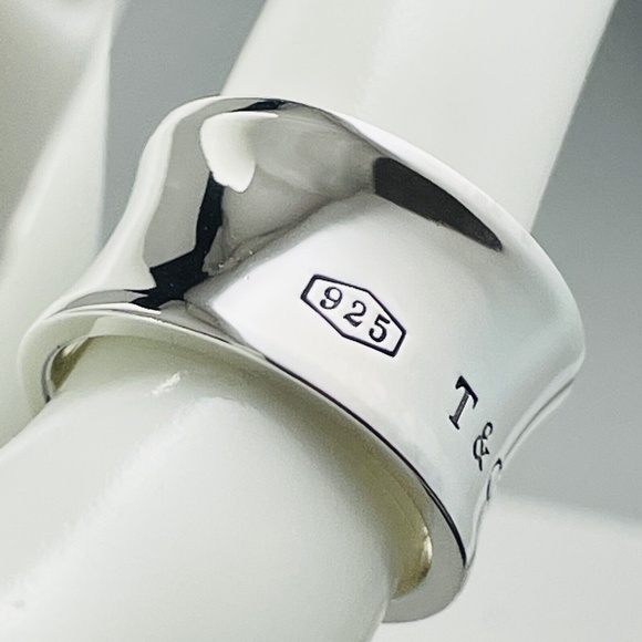 Tiffany & Co. 1837 Wide Sterling Silver Ring (retired) - Picture 8 of 12